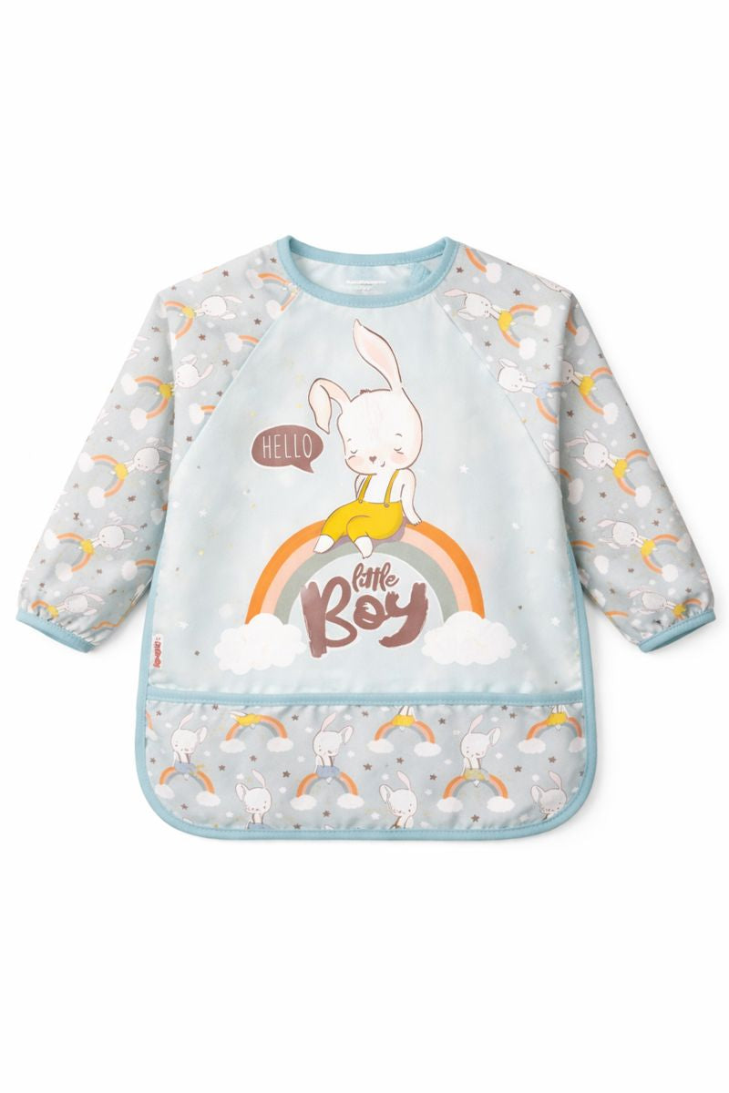 Rabbit Pattern Long Sleeve Waterproof Baby Activity & Feeding Bib