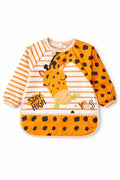 Giraffe Pattern Waterproof Long Sleeve Baby Feeding & Activity Bib