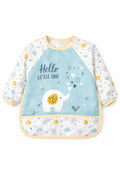 Elephant Pattern Waterproof Long Sleeve Baby Feeding & Activity Bib