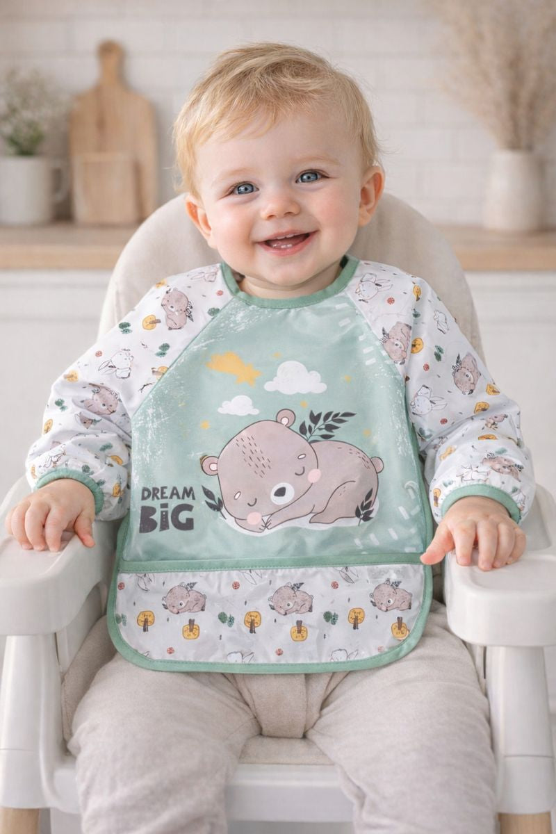 Cute Bear Pattern Waterproof Baby Feeding & Activity Bib