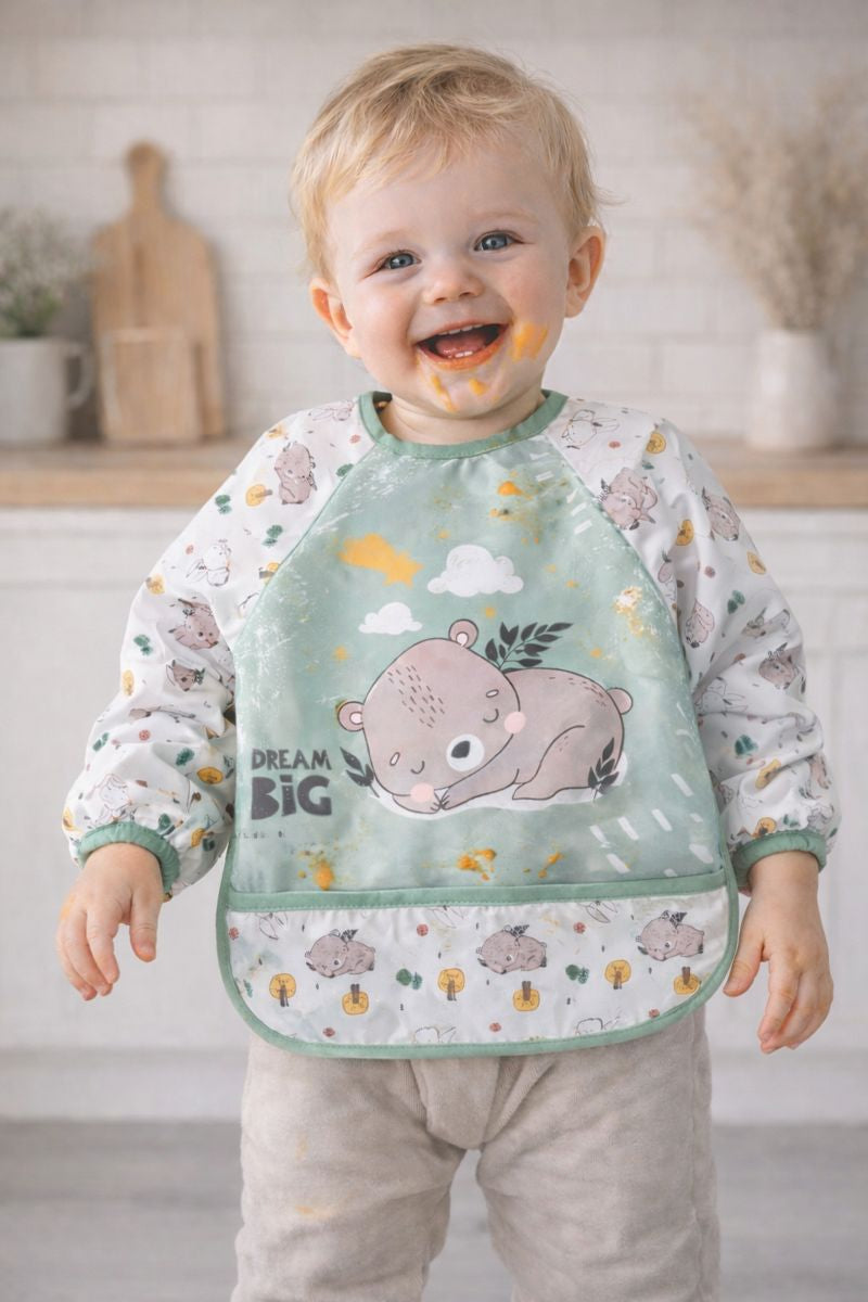 Cute Bear Pattern Waterproof Baby Feeding & Activity Bib