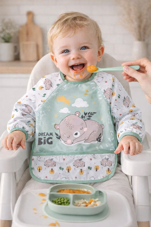 Cute Bear Pattern Waterproof Baby Feeding & Activity Bib