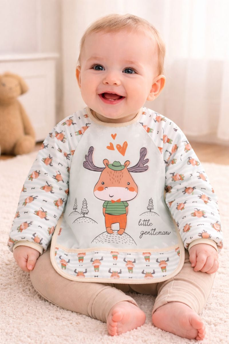Deer Themed Wearable Waterproof Baby Feeding Bib