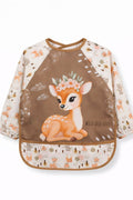 Long Sleeve Wearable Deer Pattern Waterproof Baby Feeding & Activity Bib