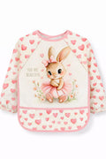 Long Sleeve Wearable Rabbit Pattern Waterproof Baby Feeding & Activity Bib